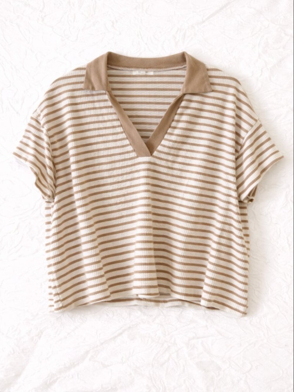 🪩 2/20 Maurices Striped Collared Knit Top Size L